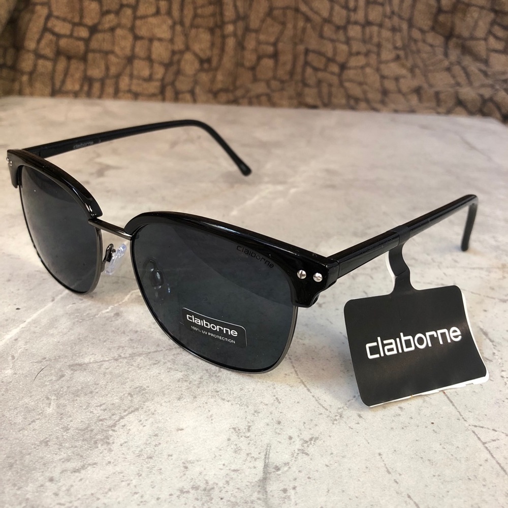 Liz Claiborne Men’s Clubmaster Sunglasses. NWT - Picture 5 of 5